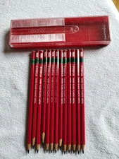 Vintage ALL STABILO 8008 GRAPHITE PENCIL 13 PCS MADE IN GERMANY DRAWING PENCILS 