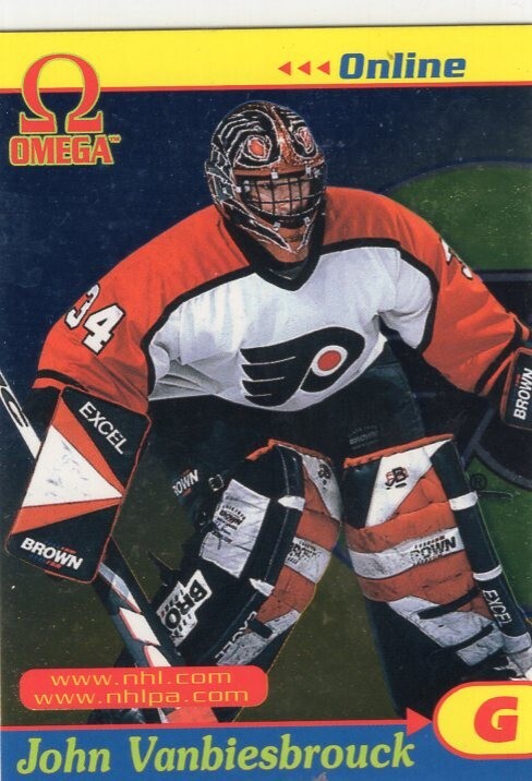 John Vanbiesbrouck 1999 Pacific Omega "On Line" #27 Philedalphia Flyers