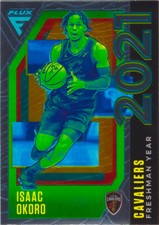 Isaac Okoro RC 2020-21 Panini Flux Freshman Year Insert Chrome Rookie Card #19