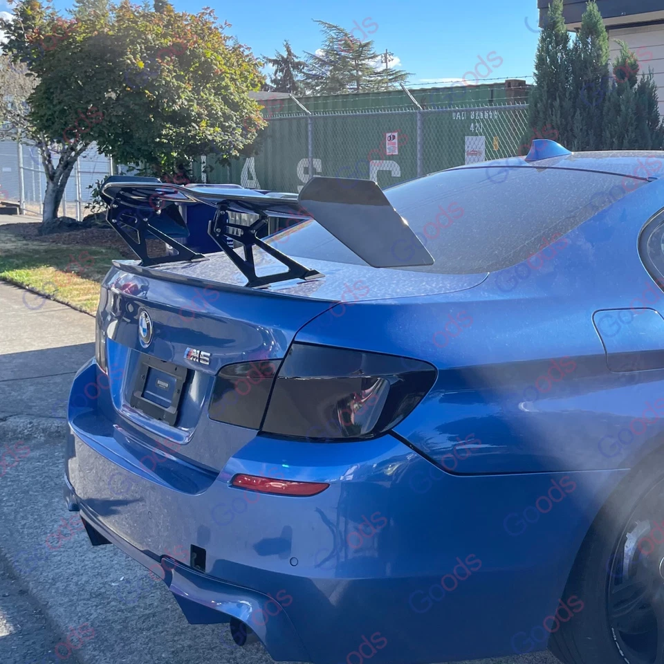 Alerón trasero negro brillante estilo VIP para BMW Serie 5 F10 F90 JDM GT FW Foto 4 de 4