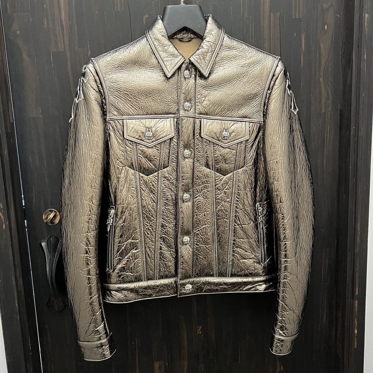 Chrome trucker best sale jacket