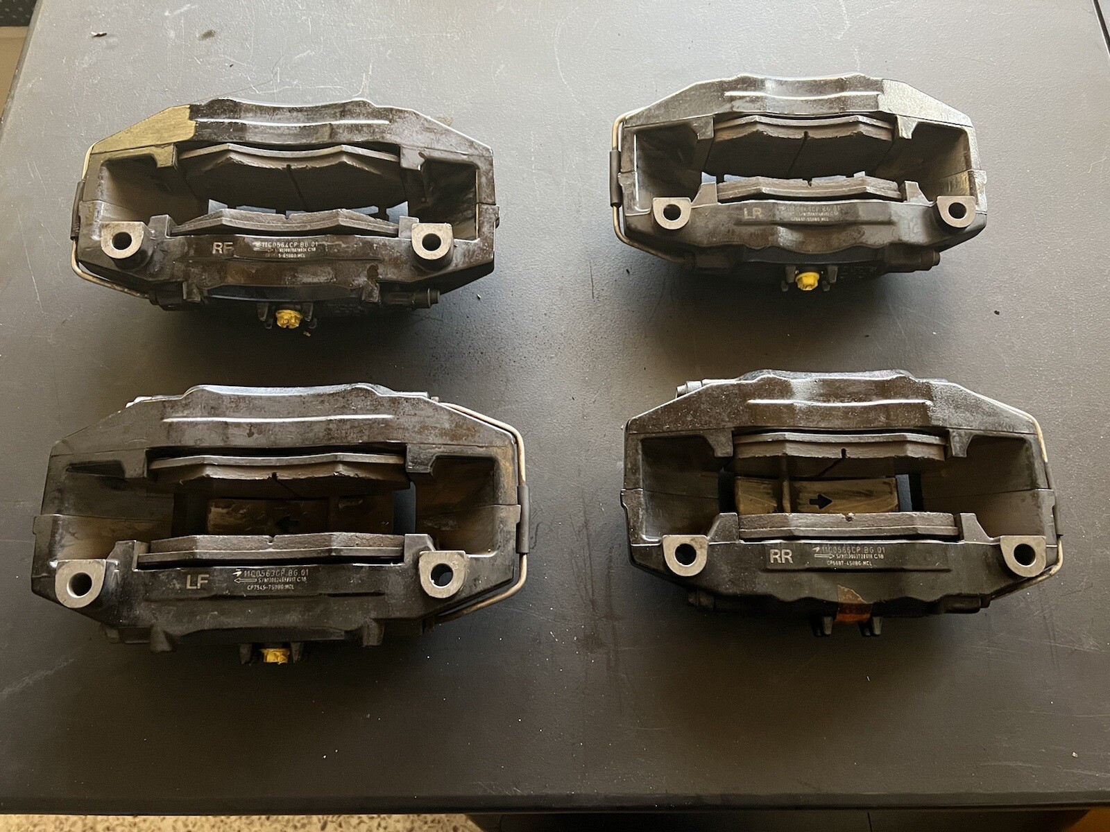Full Set Brake Caliper Black 11C0067CP OEM McLaren 650S MP4-12C 12C