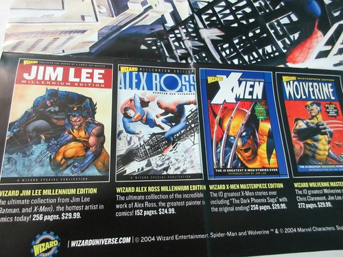 Alex Ross Superman vs Spider-Man poster 1:Jim Lee Batman Wolverine, Marvel X-Men - Picture 2 of 4