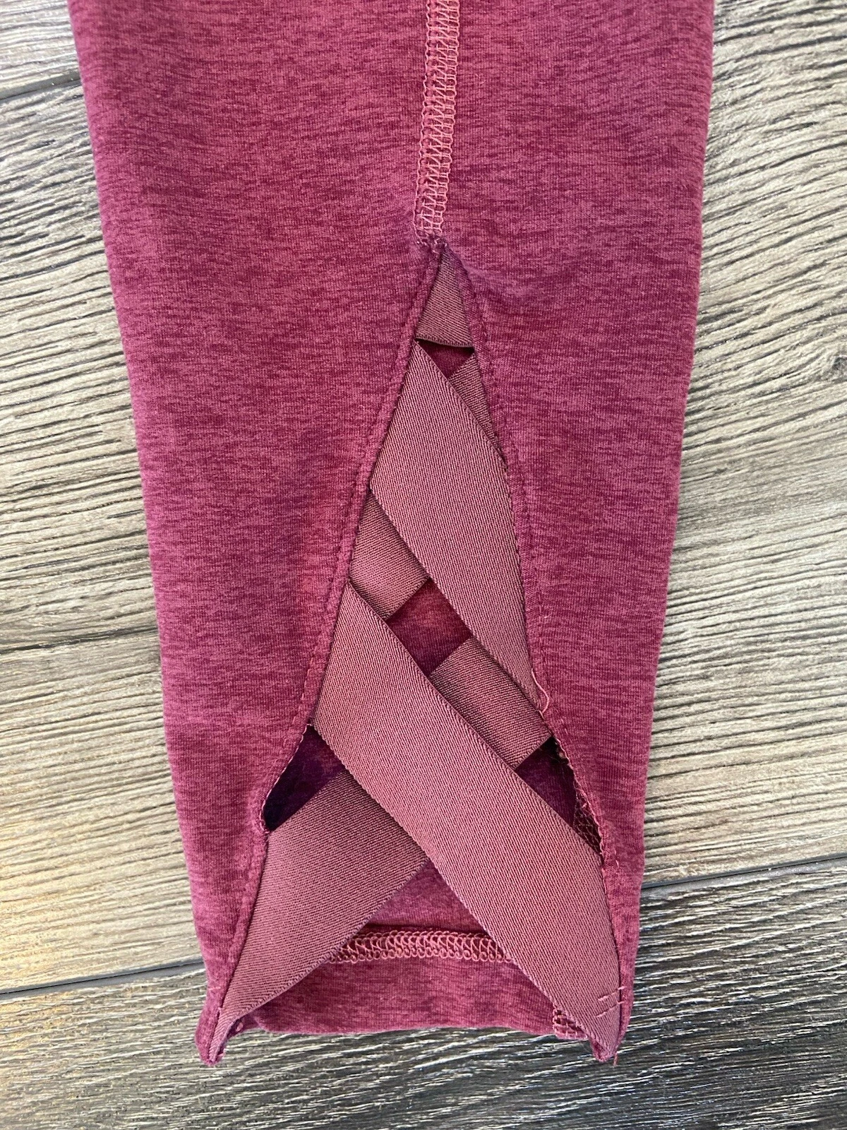 beyond-yoga elastic criss cross ankle leggings