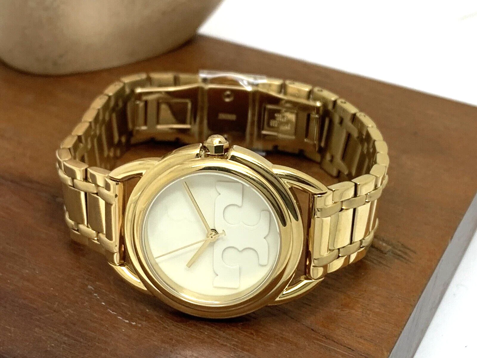 Orologio Donna Tory Burch TBW7220 Miller Quarzo Quadrante Crema Acciaio Inox Oro