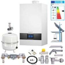 Buderus Paket GB172i.2 Gas-Brennwert-Therme 15kW 2E inkl. BC400 u. 10 m Schacht