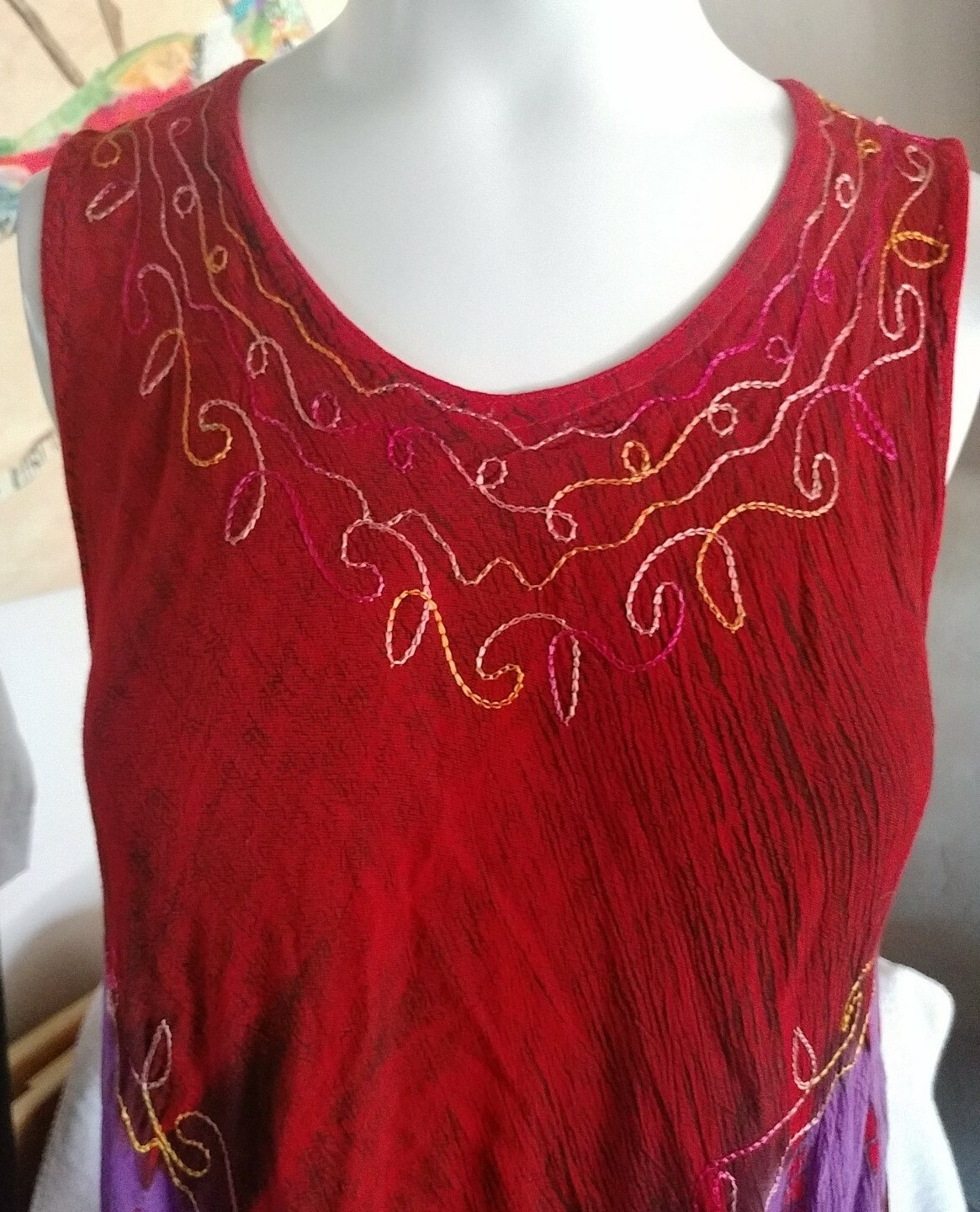 Sacred Threads Womens Multi Colored Sleeveless Bo… - image 2