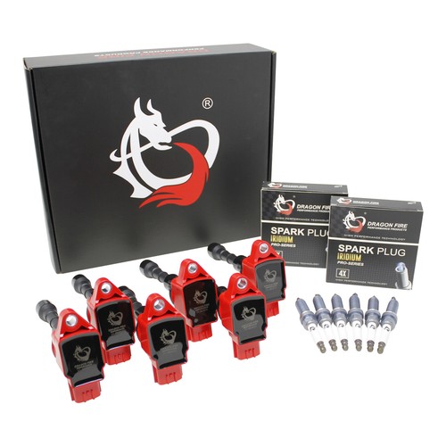 DRAGON FIRE Ignition Coil, Spark Plug Kit for 08-19 FX37 FX50 G37 M37 Q50 Q60 - Picture 2 of 7