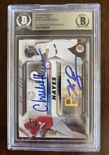 Charlie & Ke'Bryan Hayes Auto Signed Phillies Pirates 2016 Bowman Family Ties