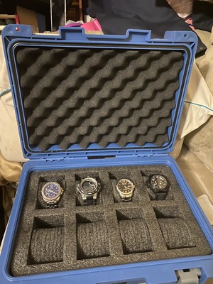 Boîte De Luxe Invicta Bleue Vide 11x8x5 Pouces - Occasion, Pour Montre Ou Rangement