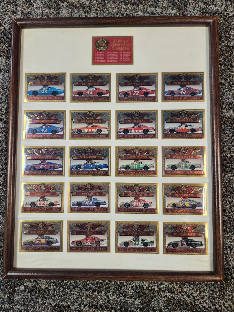 Winston Car 20 Anniversary Champions Card Collection Nascar Race Car Dale...
