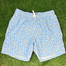 Mens Med Swim Trunks Bathing Suit Swimwear Quick Dry Mesh SailBoats Print Summer