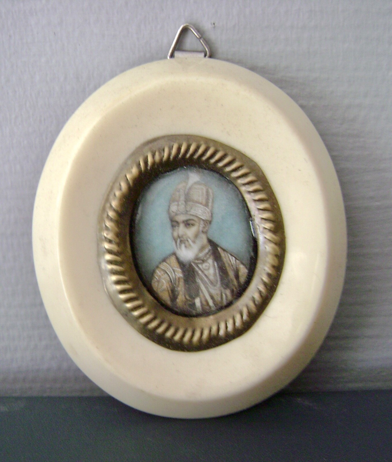 Precious Miniature Oval Portrait of the Emperor MUGHOL SHAH