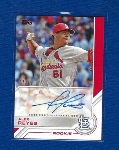Alex Reyes Rookie Card Alex Reyes 2017 Topps Salute Signature Series 2 Red AUTO Rookie SP /10 ...
