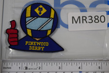 Boy Cub Scout PINEWOOD Derby Race Car Driver Red Thumbs Up Vest Patch BSA MR380