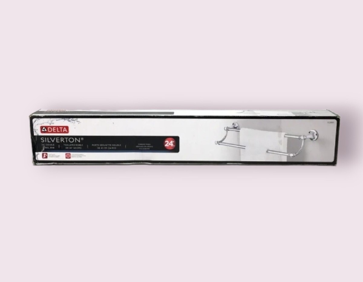 Delta Silverton 24 Double Towel Bar In Chrome Model 132891