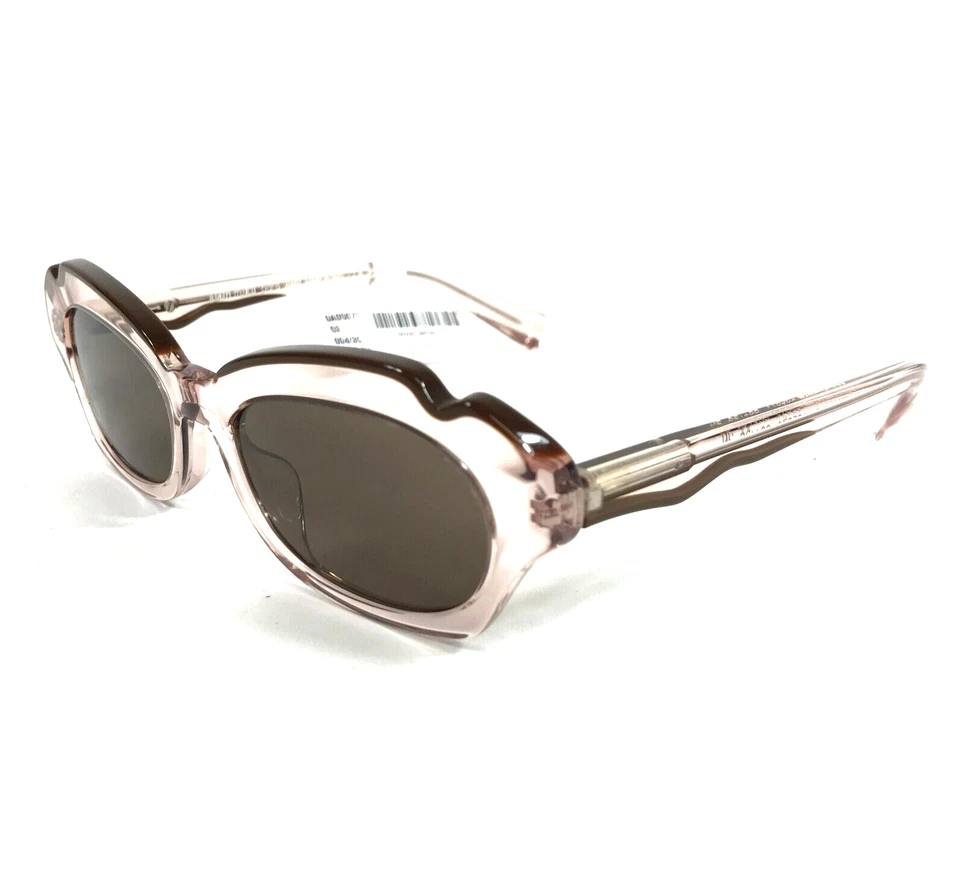 Gafas de sol Alain Mikli A05071 004/3G transparente rosa marco ojo de gato lentes marrones Foto 4 de 4