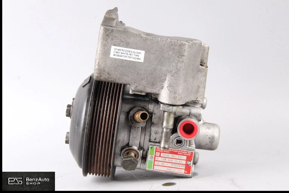 Bomba de dirección asistida tándem 93-02 Mercedes R129 600SL SL600 V12 1294661801 OEM Foto 3 de 4