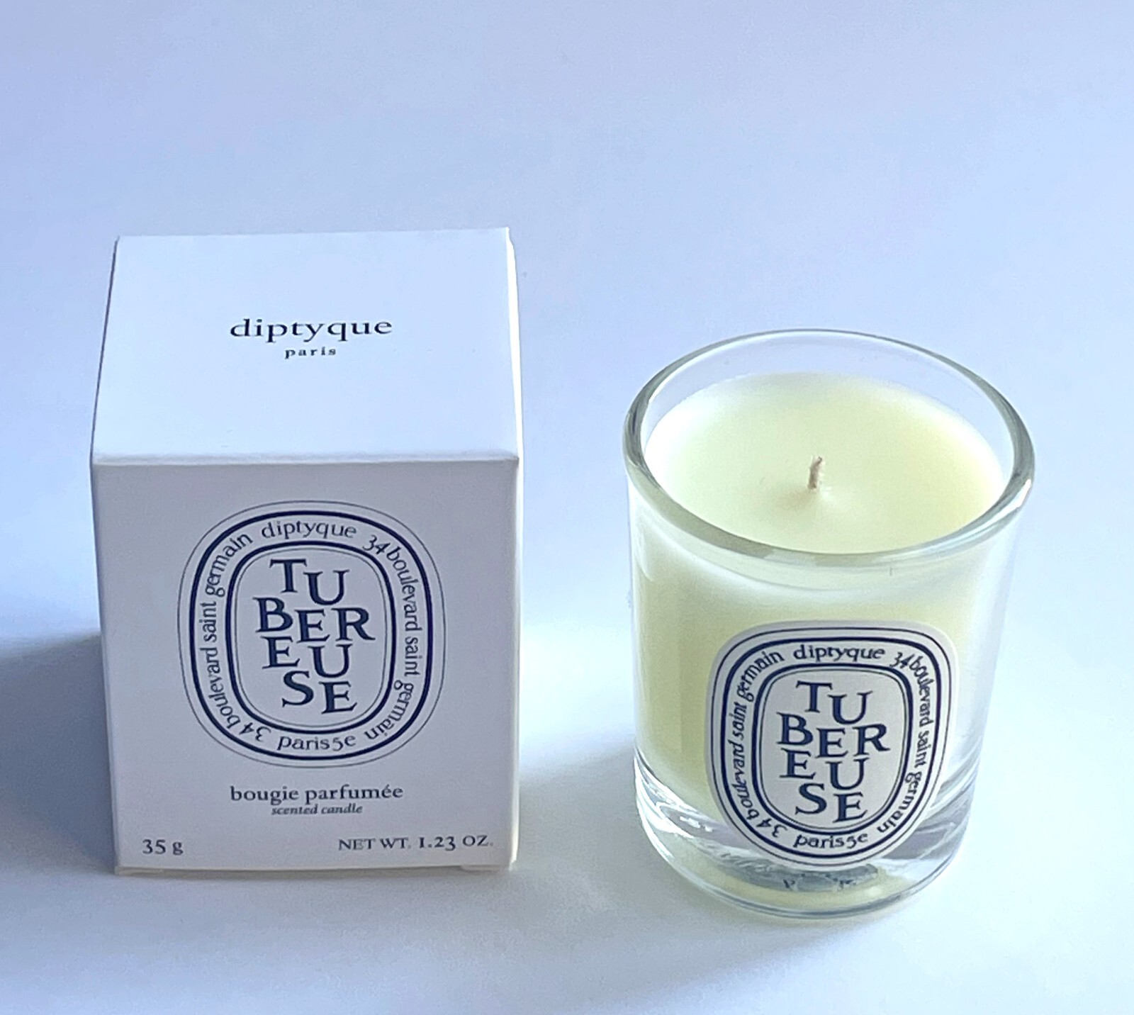 NIB DIPTYQUE TUBEREUSE Bougie Parfumee Scented Candle mini size 35g / 1.23 oz eBay