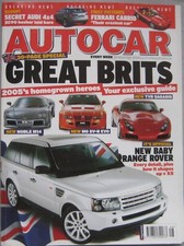 Autocar 30 November 2004 featuring TVR, MG SV-R, Range Rover Sport, Morgan
