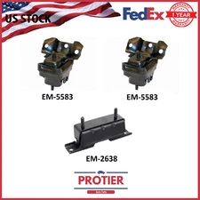 Escalade Silverado 1500 Tahoe Yukon 4WD V8 Engine & Trans Mount 3PCS Set