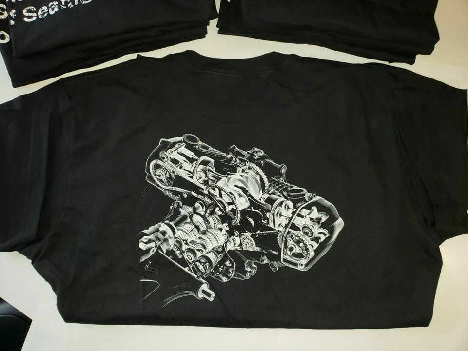 Camiseta Pequeña Doble Cara Original De Fábrica BMW Motorcycles of Seattle Foto 2 de 4