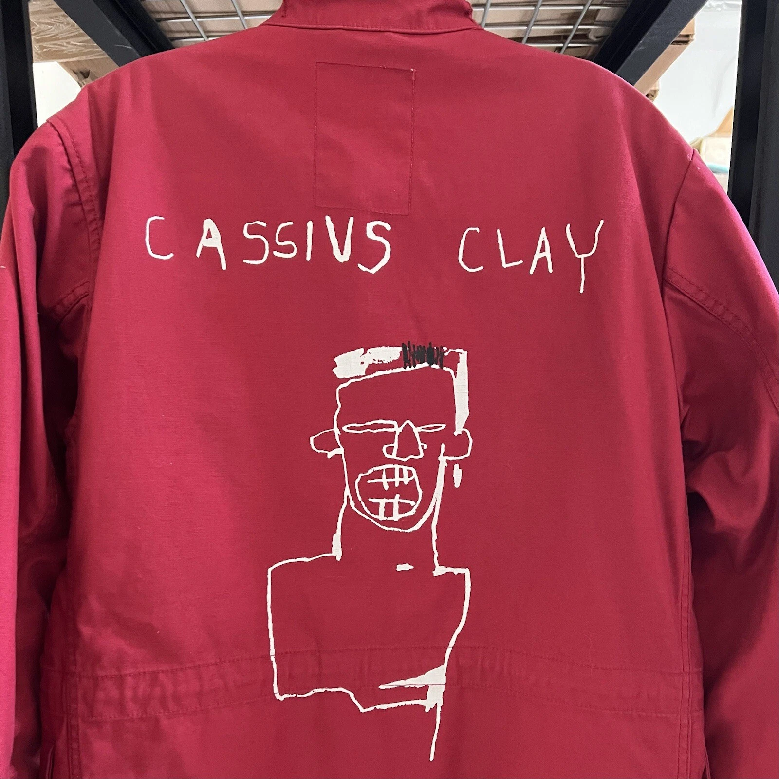 Veste de campagne rouge SUPREME Basquiat Cassius Clay M 65 taille M 2013 FW13