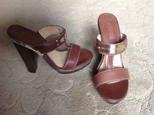 Michael by Michael Kors brown high heel platform sandals. Good condition 