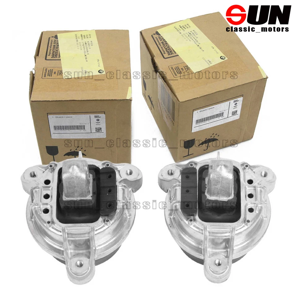 2 PIEZAS MONTAJE MOTOR DELANTERO L&R PARA BMW 740i 2010-2012, 740Li 3.0L GAS Foto 3 de 4