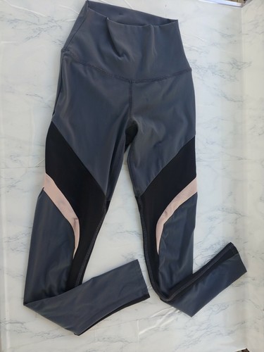 REN Active x REVOLVE Gray Swirl Colorblock Skinny Workout Leggings S