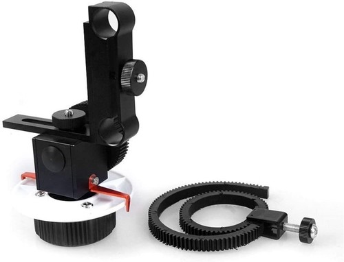 Follow Focus w/ Gear Ring Belt for Canon Nikon Sony Video Fits 15mm Rod Diameter - Picture 3 of 9