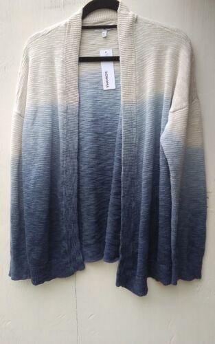 SONOMA SIZE X LARGE BLUES AND SAND, BEACH COLORED CARDIGAN - Picture 3 of 3