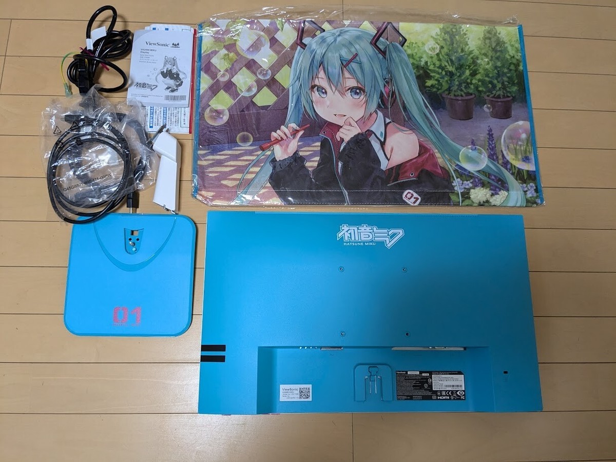 viewsonic VA2456-MIKU 23.8 モニター 初音ミク 初音ミクとコラボレーションをした、23.8型IPS液晶ディスプレイ
