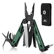 FLISSA 15-in-1 Multitool EDC Multi Tool Pocket Knife with Sheath Multitool Plier