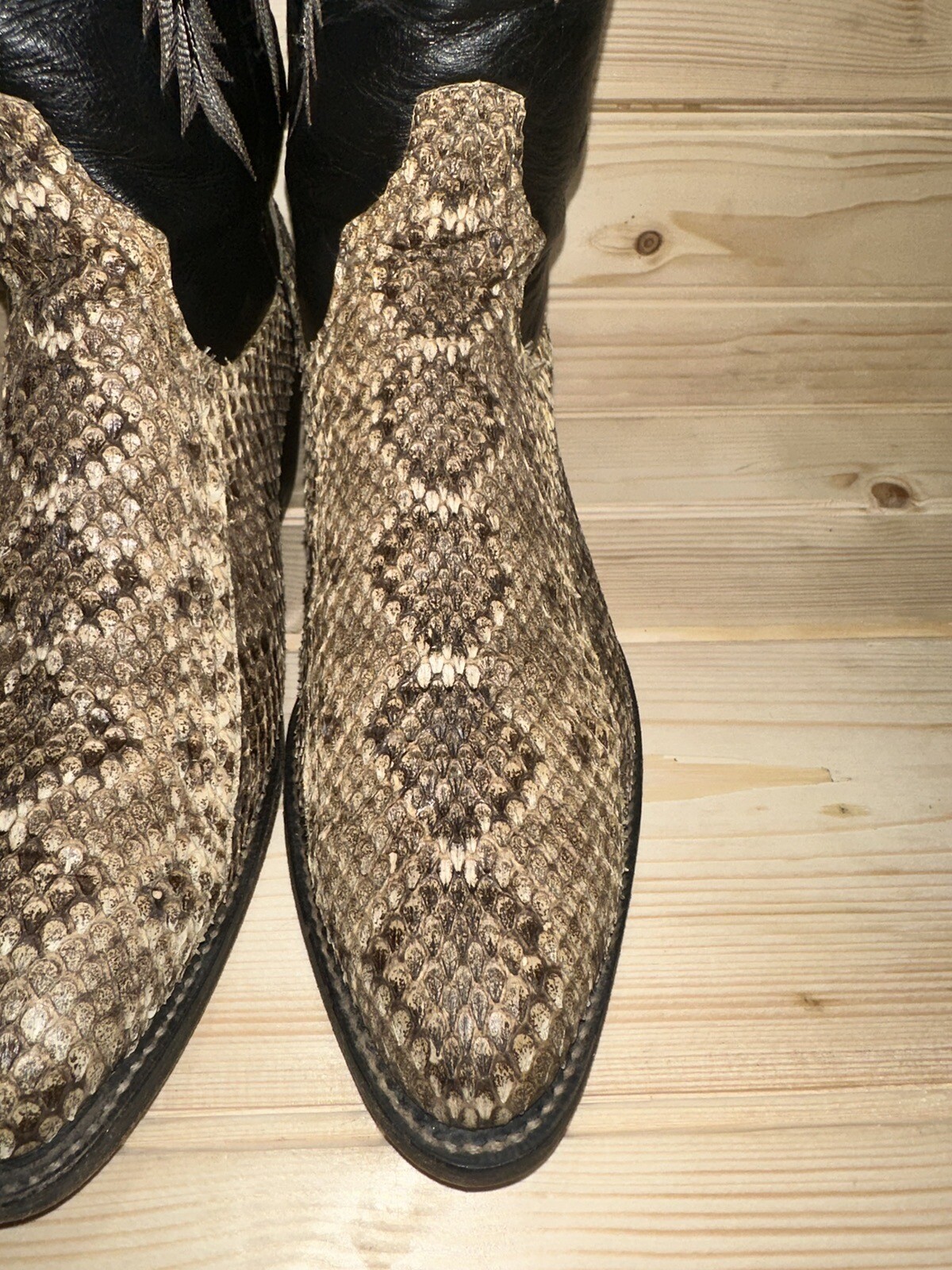 Larry Mahan Diamondback RATTLESNAKE EXOTIC Rare Western COWBOY BOOTS
