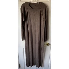 Elliott Lauren Sweater Dress Womens Medium Angora Blend Maxi Modest Minimalist