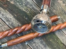 Compass Handle Walking Cane, Royal Engineers Walking Stick, Royal Canes Walking