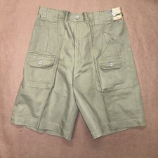 Vintage 1990 s Basic Options Outdoors Cargo Shorts, Deadstock NWT, Size 34