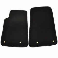 For 10-15 Chevrolet Camaro 2Dr Black Floor Mat Carpet Nylon Front 2PC Set