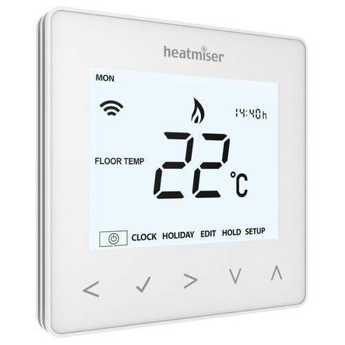 Heatmiser NeoStat NeoAir NeoStat-E Thermostat White Black Silver Works With Hub - Picture 2 of 15