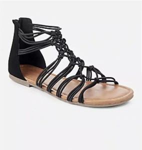 stretch gladiator sandals