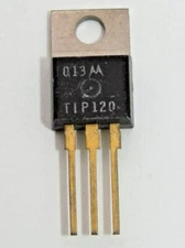 ( 5 PCS ) Vintage Motorola  TIP120 Darlington Transistors TO-220 60V 5A NPN BJT 