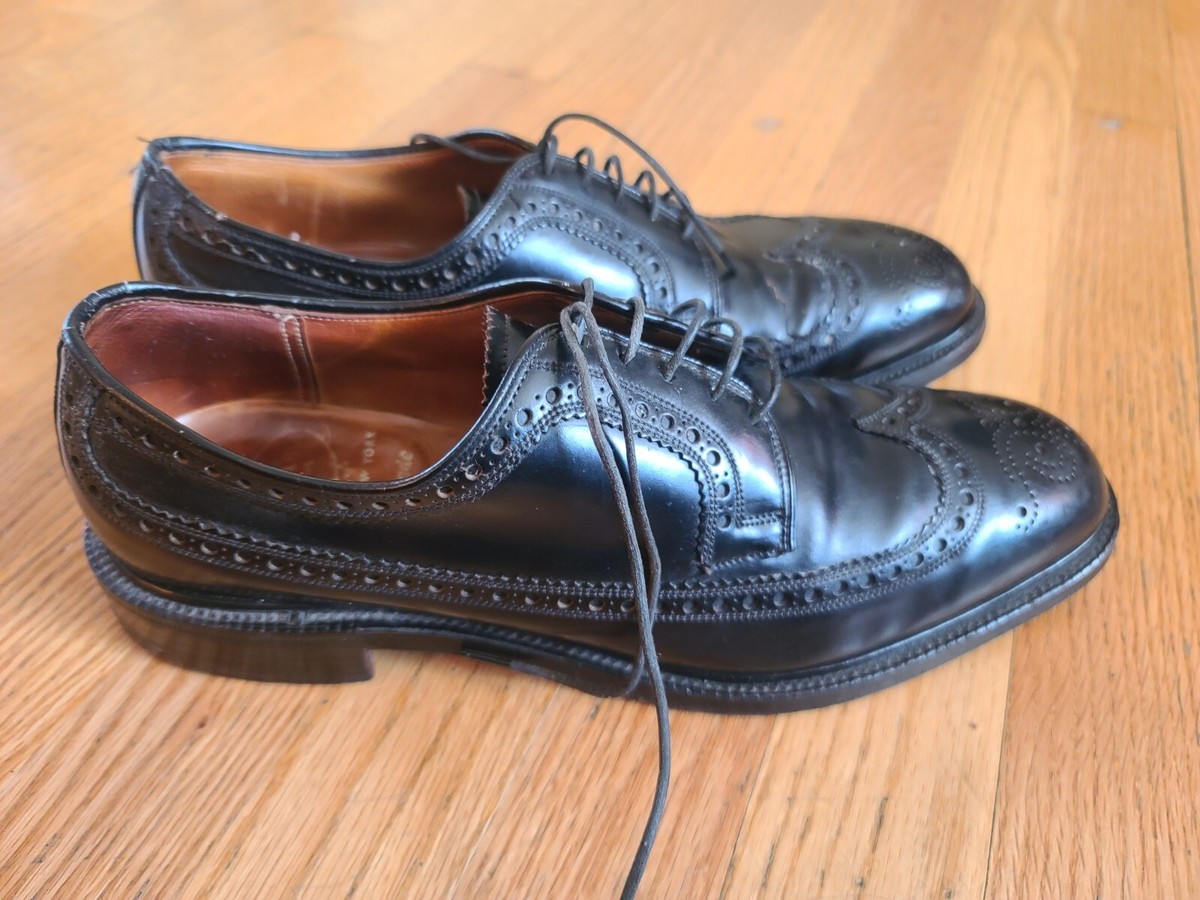 Church Custom Grade Genuine Cordovan Black Oxford Shoes sz 8D