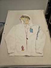 Disney Parks Walt Disney World 2015 White Zip Up Hoodie Mickey Mouse XL