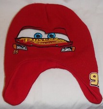 Lightning McQueen Red CARS Rust-eze Embroidered Winter Fleece Ski Cap/Hat