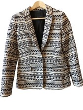 NWOT Banana Republic Jacquard One-Button Blazer Women's Jacket SIZE 6 185194