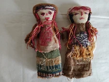 PERUVIAN Dolls Chancay Inca set cultural artistry