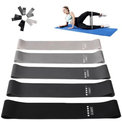 10 Resistance Bands (2-Pack) for Exercise Pilates Yoga Crossfit Physical Therapy