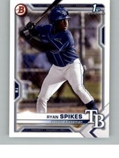 2021 Bowman Draft Ryan Spikes BD-63 Tampa Bay Rays