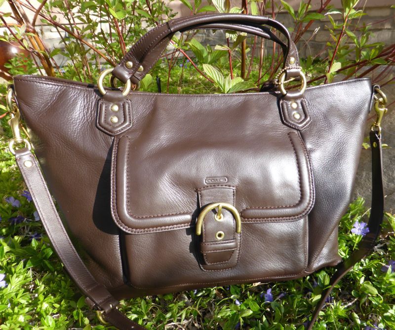 NWT Coach Campbell Izzy Mahogany Brown Satchel Handbag Business